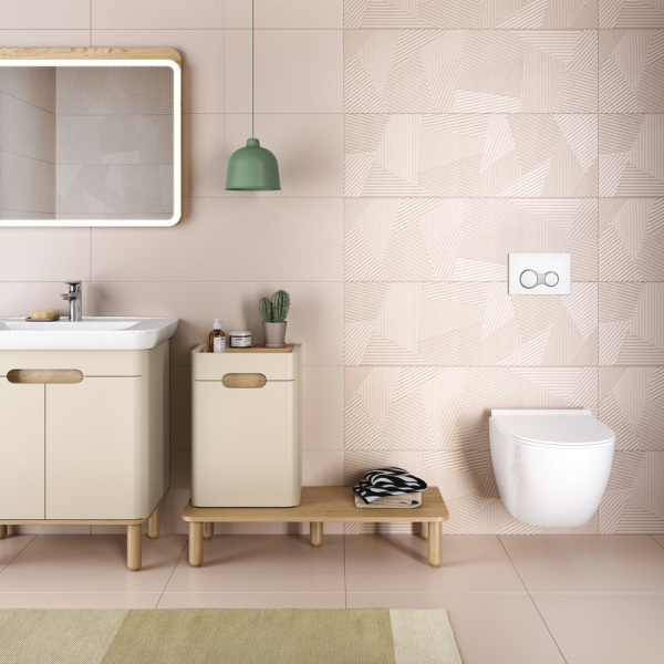 Комплект VitrA Sento Hygiene 9830B003-7207 подвесной унитаз + инсталляция + кнопка фото