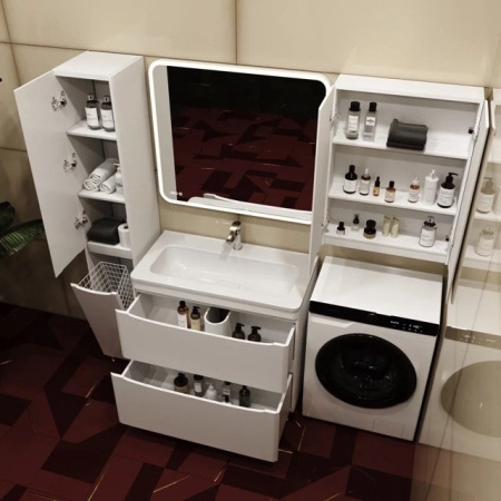 Тумба под раковину Style Line Бергамо мини 90 СС-00002361 белая фото