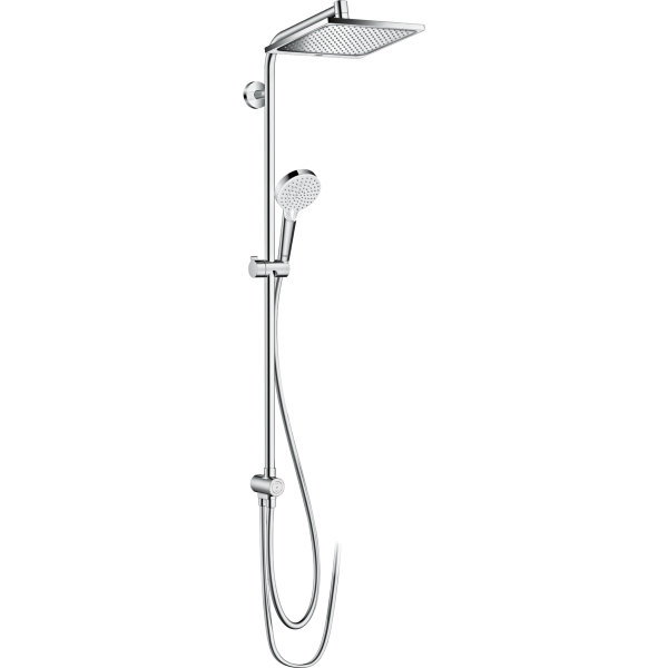 Душевая стойка Hansgrohe Crometta E 240 1jet Showerpipe Reno EcoSmart 27289000 фото