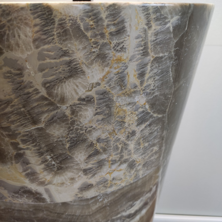 Раковина напольная из оникса Grey ON-01353 (45*45*90) фото