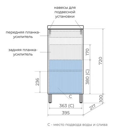 Тумба универсальная Style Line Соло ЛС-00002428 белый софт фото