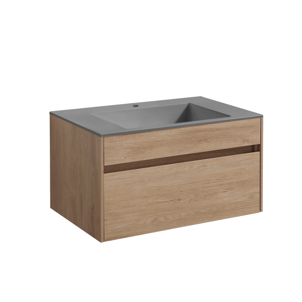 Тумба под раковину Vincea Chiara VMC-2C800NO N.Oak 80 см фото