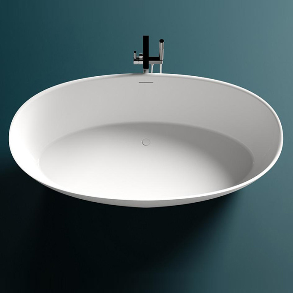 Ванна из литьевого мрамора Salini Alda Nuova 101911SM 178х92 белая матовая фото