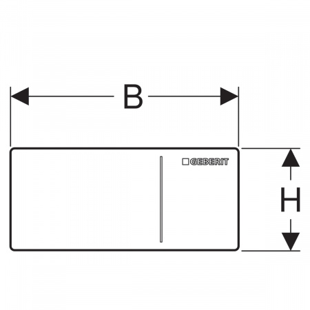 Клавиша смыва Geberit Sigma 70 115.630.SI.1 белая фото
