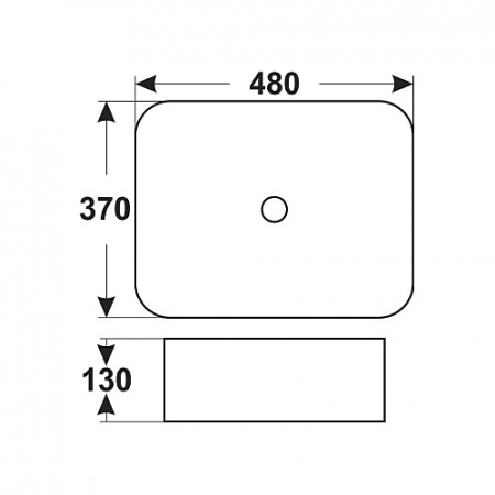 Накладная раковина Jorno Melana 0085176 55 см фото
