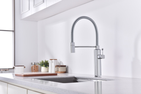 Смеситель для кухни Vincea VKF-101CH хром фото