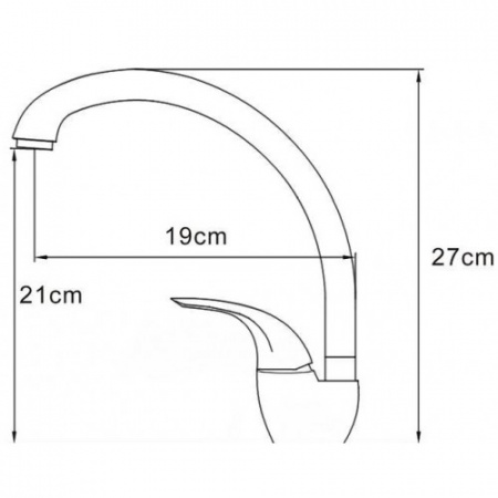 Смеситель для кухни Alveus Diana хром фото