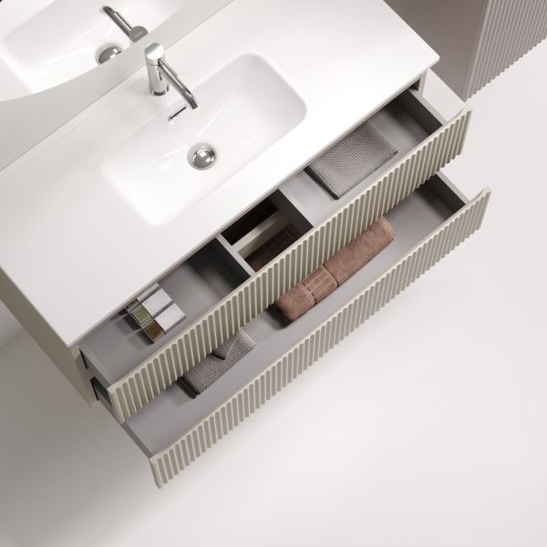 Тумба под раковину Sancos Snob R SNR100/39CE Beige Soft фото