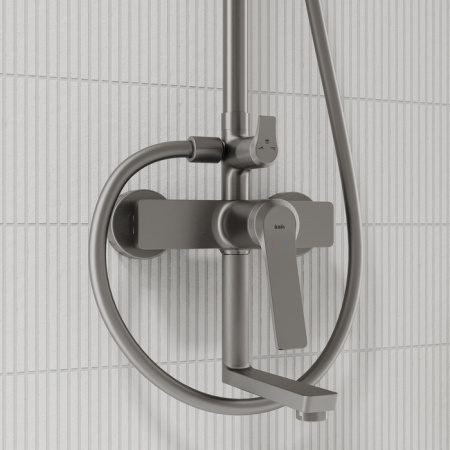 Душевая система Iddis Parker PARGM3Fi06 графит матовый фото