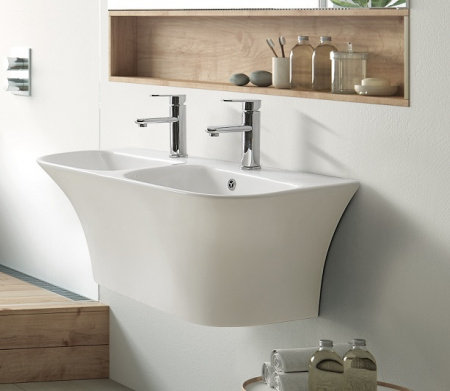 Раковина-моноблок подвесная CeramaLux G-760 фото