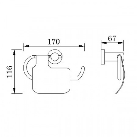 Держатель для туалетной бумаги Rush Victoria VI71111 фото