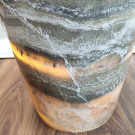 Раковина напольная из оникса Grey ON-01351 (40*40*90) фото