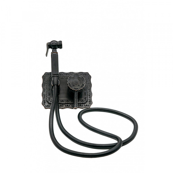 Гигиенический душ со смесителем Milacio Vitoria MC.800.BBR черная бронза фото