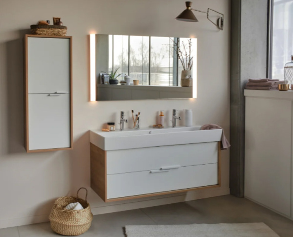 Зеркало с подсветкой и подогревом Jacob Delafon Replique EB1475-NF 120 см фото