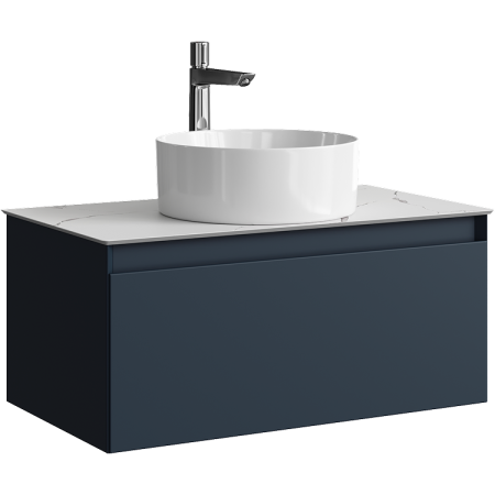 Тумба под накладную раковину Aqwella Geometria 80 GE01081GRM серая фото