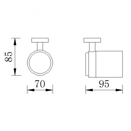 Стакан для зубных щеток Rush Victoria VI71310 фото