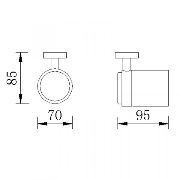 Стакан для зубных щеток Rush Victoria VI71310 фото