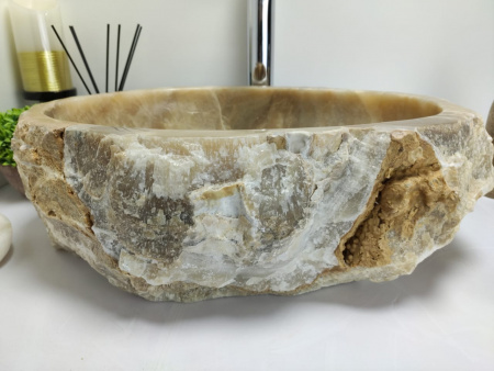 Накладная раковина из оникса Indo Erozy Sunset EO-00431 фото