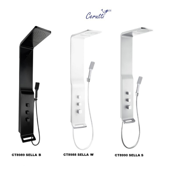 Душевая панель Cerutti SPA Sella СТ8988 белый глянец фото