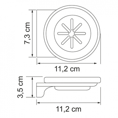 Мыльница настенная WasserKRAFT Kammel K-8329WHITE фото
