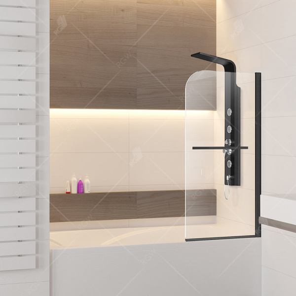 Шторка на ванну маятниковая RGW Screens SC-14 В 06111408-14 80 см прозрачное стекло фото