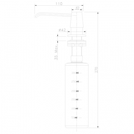 Дозатор Rossinka AC-22P-Beige фото
