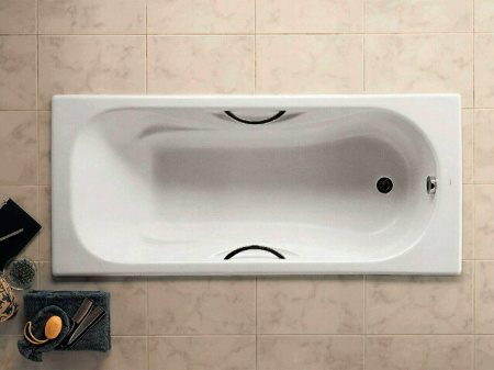 Чугунная ванна Roca Malibu 23107000R с п/ск покрытием 160х75 фото