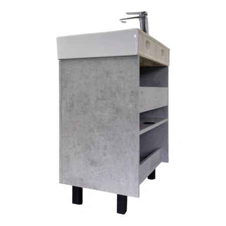 Тумба с раковиной Comfortу Асти 00-00019190CF бетон светлый фото