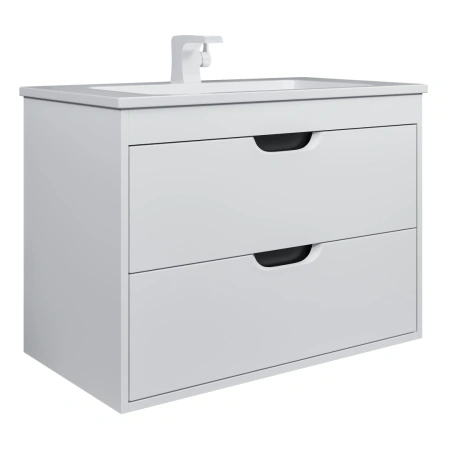 Тумба под раковину Uperwood Modul 80 2930205355 белая/графит фото