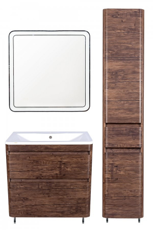 Зеркало с подсветкой и часами Style Line Атлантика СС-00002214 60x60 фото