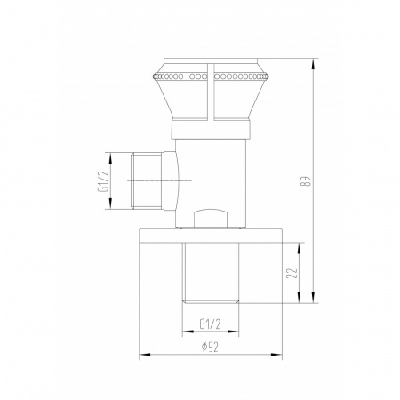 Подключение для душевого шланга Milacio MC.007.BBR черная бронза фото