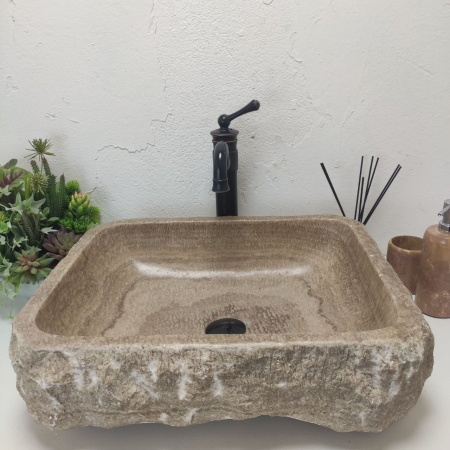 Накладная раковина из оникса Erozy Sunset EO-01500 (55*45*16) фото