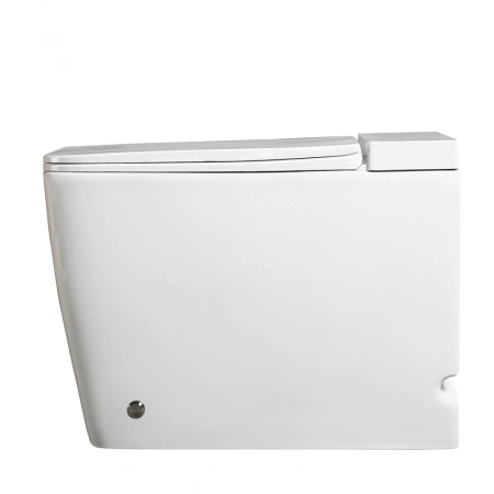 Унитаз приставной с импульсным смывом Abber Rechteck AC1212P с сиденьем микролифт фото