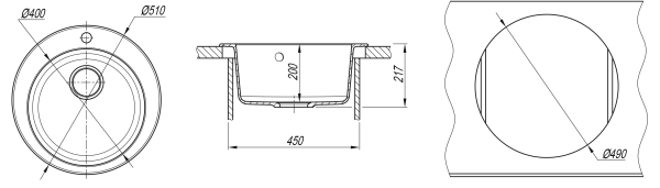 Кухонная мойка ГАЛА Dr. Gans 25.010.B0510 белый фото