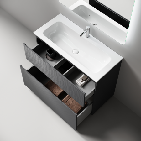 Тумба под раковину Sancos Folk Floor FL100FGS Grey soft фото