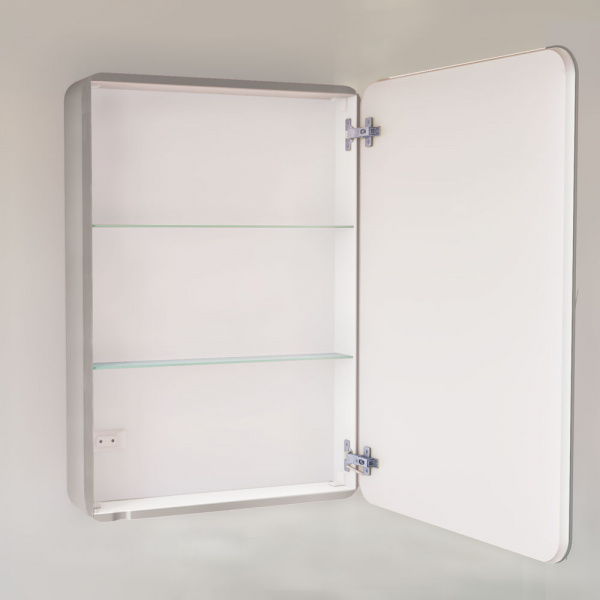 Зеркало-шкаф Jorno Pastel Pas.03.60/GR 60 см серый фото