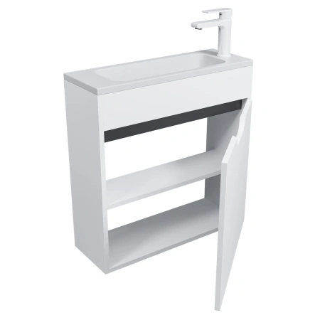 Тумба под раковину Uperwood Modul 60 2930205363 белая/графит фото