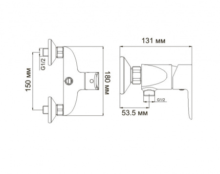 Смеситель для душа WasserKRAFT Leine 3502 фото