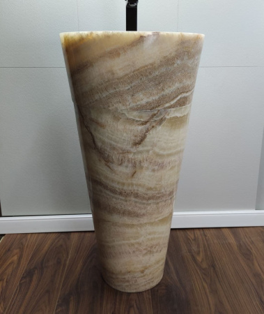 Раковина напольная из оникса Yellow ON-01355 (45*45*90) фото