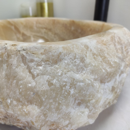 Накладная раковина из оникса Erozy Yellow EO-00493 (39*34*15см) фото