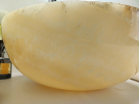 Накладная раковина из оникса Indo Bowl Yellow Small BO-00368 фото