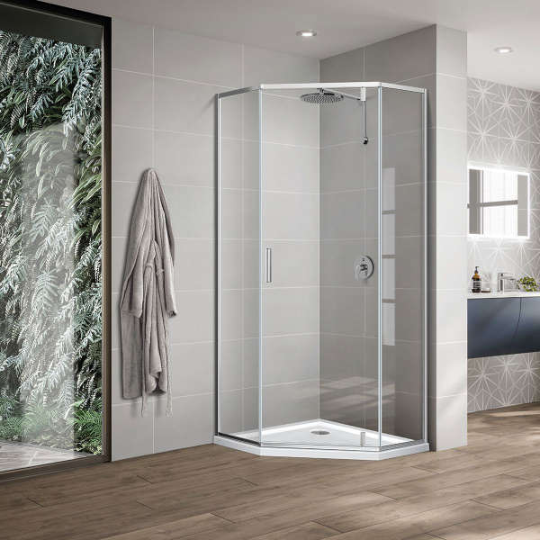 Душевой уголок Vincea Slim-U VSP-2SU900CL 90x90 хром фото
