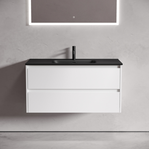 Тумба под раковину Sancos Libra LB100W белая фото