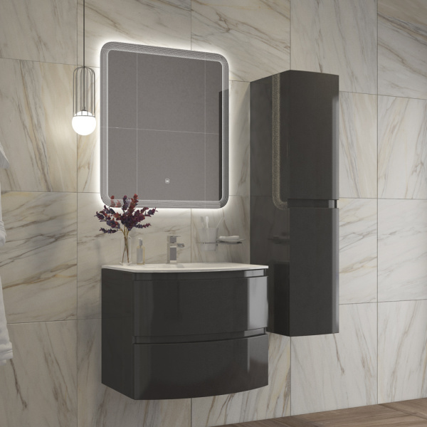 Зеркало с подсветкой и сенсорным выключателем Cezares Duet CZR-SPC-DUET-700-800-LED-TCH 70x80 фото