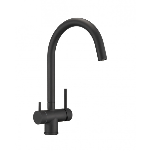 Смеситель для кухни под фильтр Milacio Ultra Vicar MCU.554.TB черный матовый фото