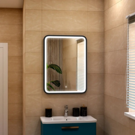 Зеркало с подсветкой Art&Max Genova AM-Gen-600-800-DS-F 60x80 см фото