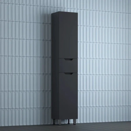 Шкаф-пенал напольный Style Line Остин ЛС-00002412 графит фото