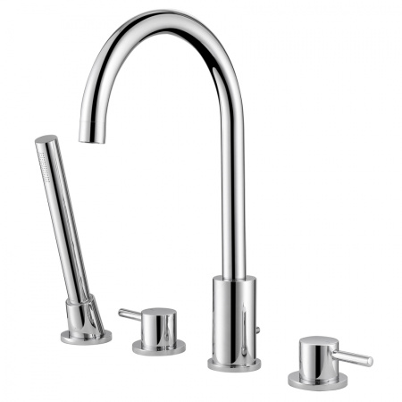 Смеситель на борт ванны Abber Wasser Kreis AF8113 хром фото