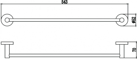 Полотенцедержатель Savol 87 S-508724 50 см фото