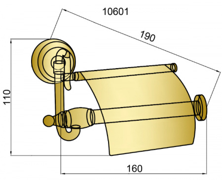 Держатель для туалетной бумаги Boheme Medici 10601 фото